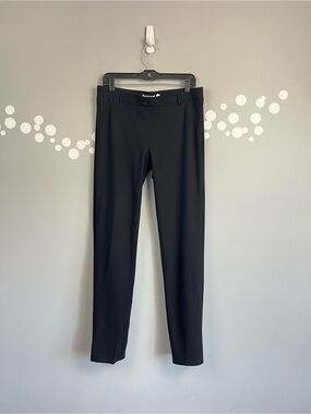Betabrand Dress Pant Yoga Pants Black Straight Leg Size L Long Tall Stretch